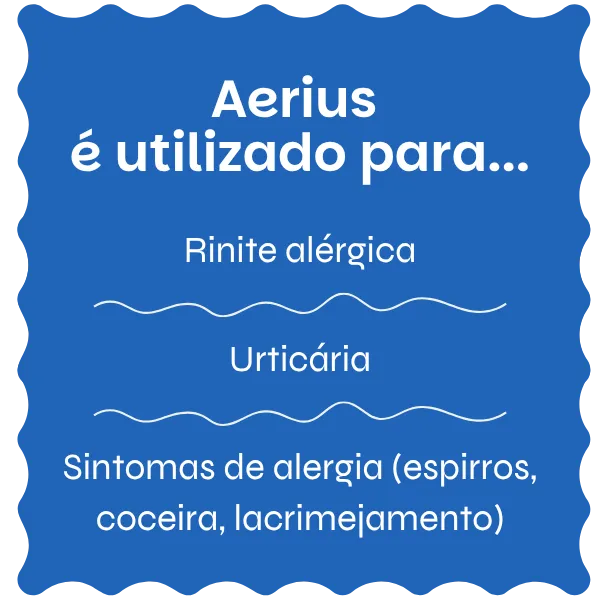 Aerius utilizado para