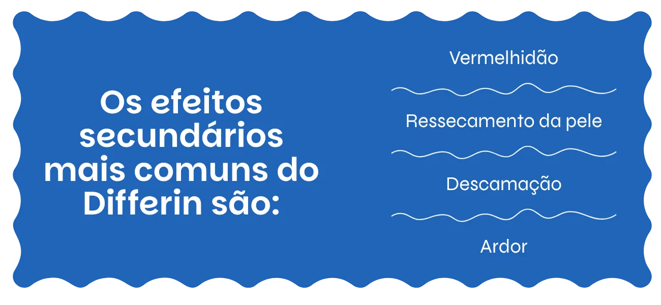 Differin efeitos secundários