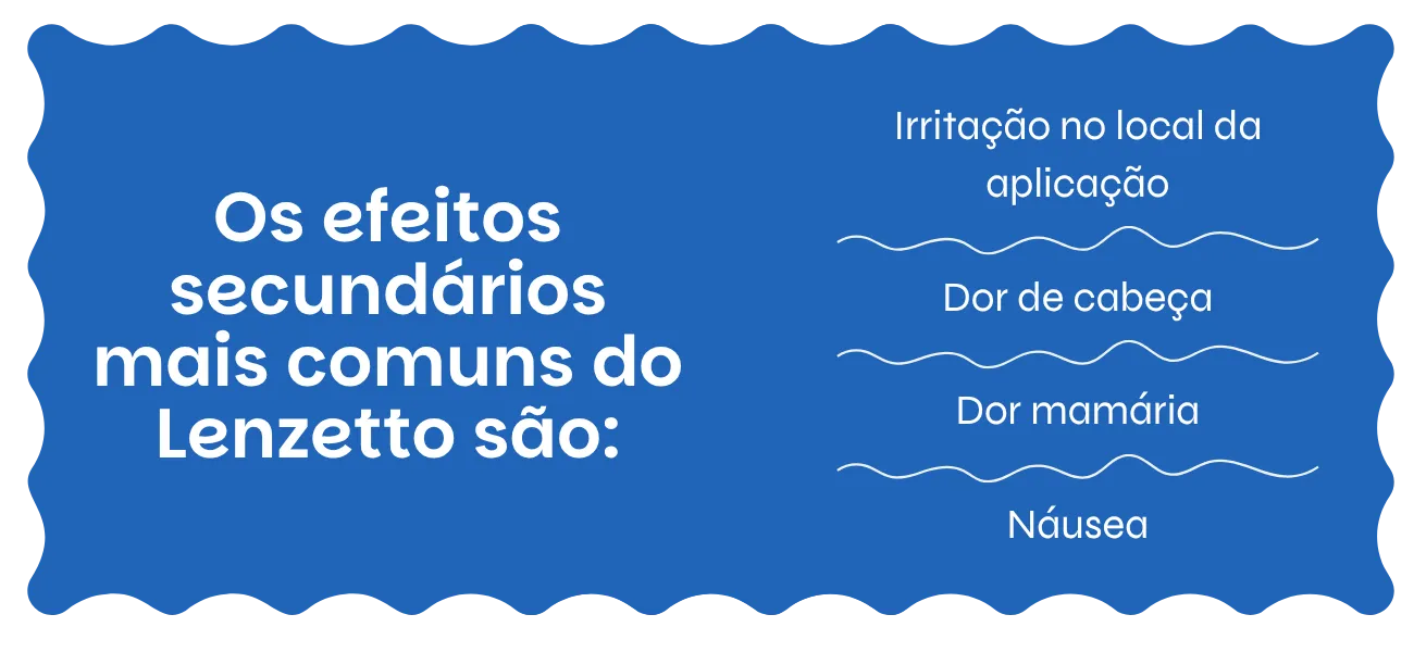 Lenzetto efeitos secundários