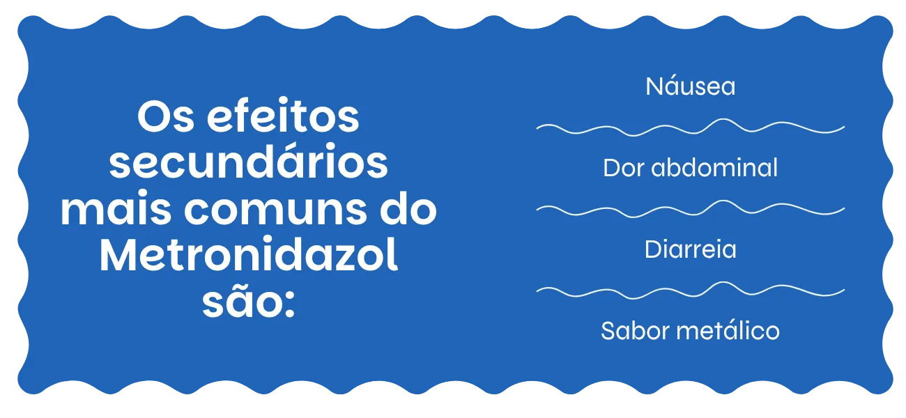 Metronidazol (Flagyl) efeitos secundários