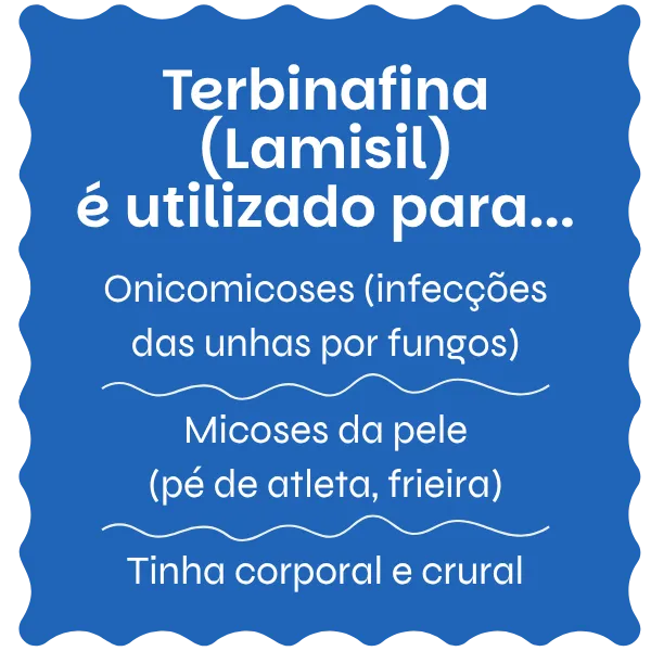 Terbinafina (Lamisil) utilizado para
