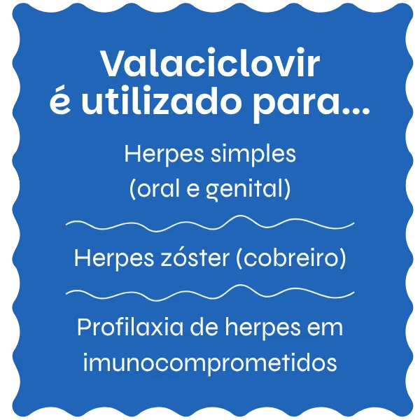 Valaciclovir utilizado para